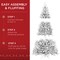 Best Choice Products Artificial Christmas Tree, Premium Unlit Spruce Design, Dense Branches – White Spruce